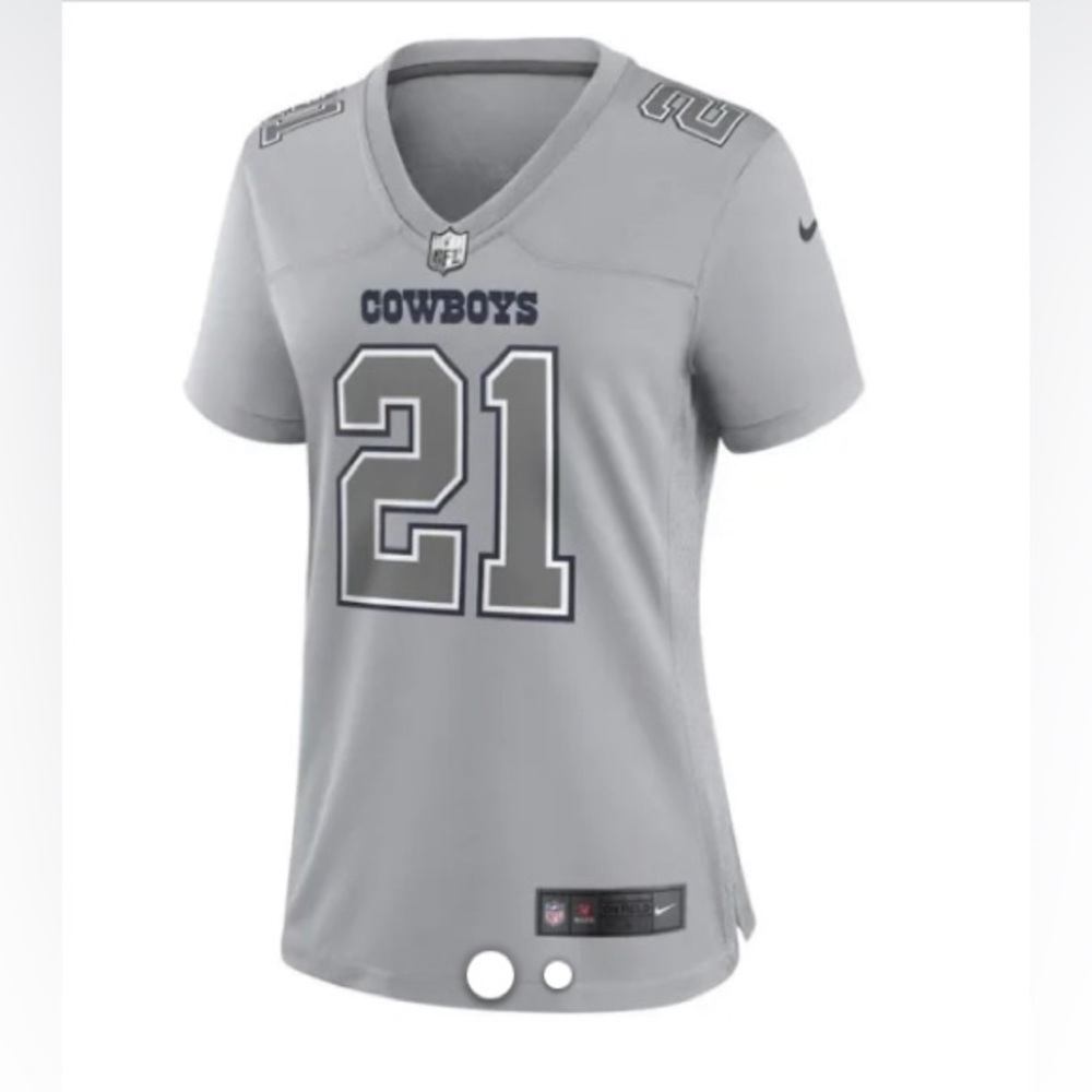 Dallas Cowboys Ezekiel Elliott- Nike - NEW - Gray Women's Game Jersey